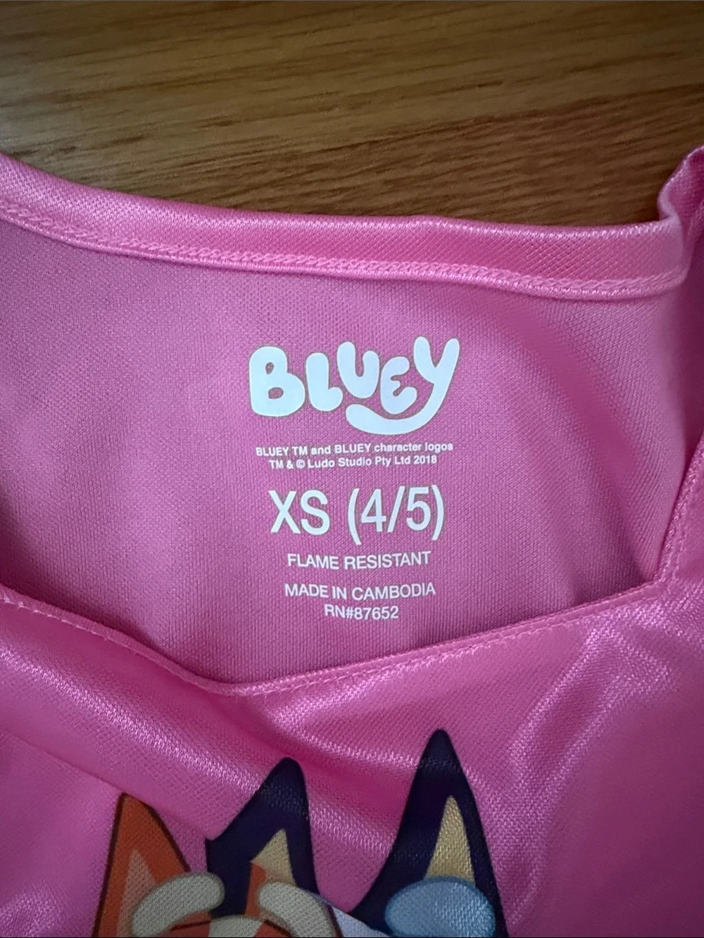 Bluey Girls' Pink Glitter Tulle Nightgown
